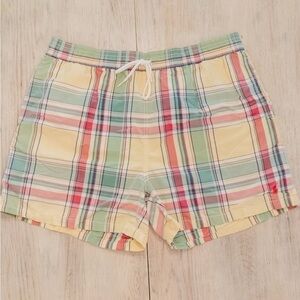 Ralph Lauren Multicolor Plaid Unisex Swim Trunks